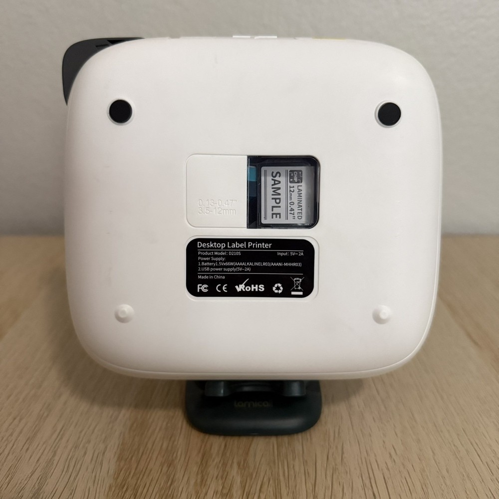 Desktop Label Maker Waterproof-Labels, D210S Label Maker Machine Gray