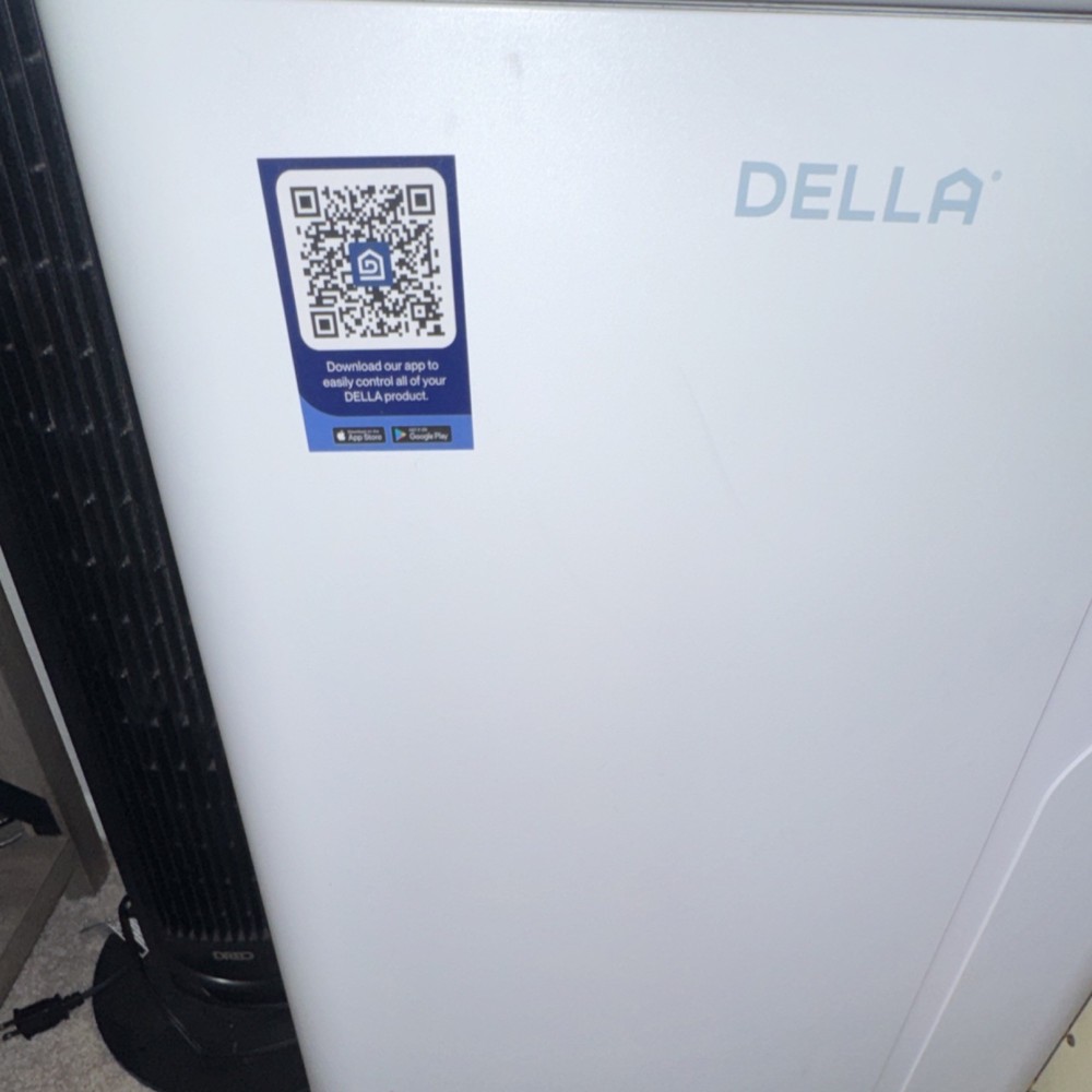 Della Portable Air Conditioner Remote Control Timer Sleep Mode White 14,000 BTU