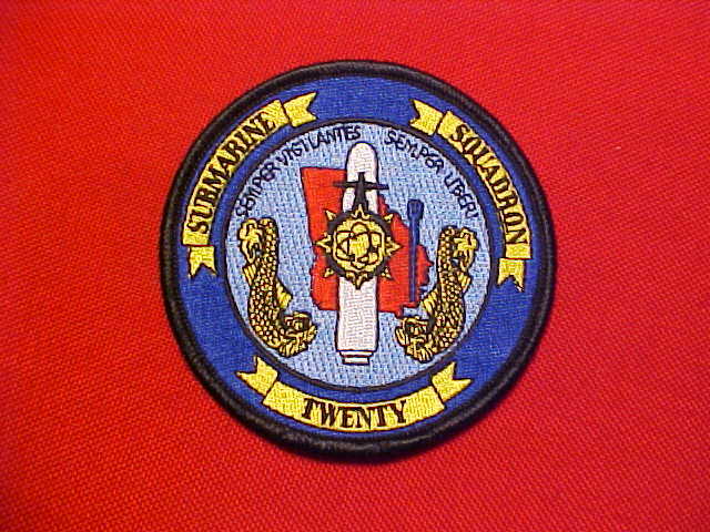 ( 1 )  US Navy Submarine Squadron Twenty patch ships crests