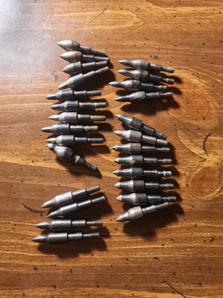 2 Dozen Used Archery 100 Gr. Field Points