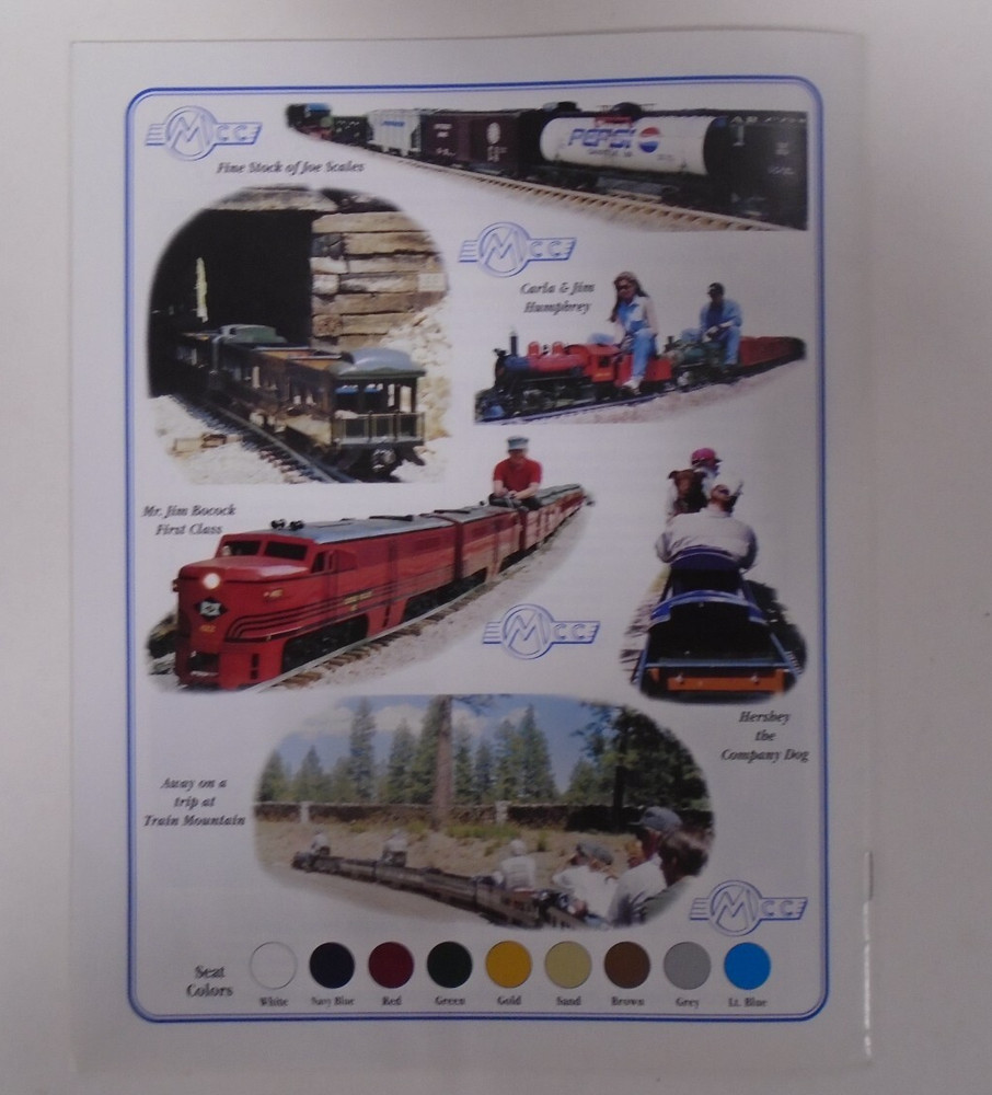 MCC 1999 & 2000 1/8 Scale Rolling Stock & Machining Manufacturing Catalog