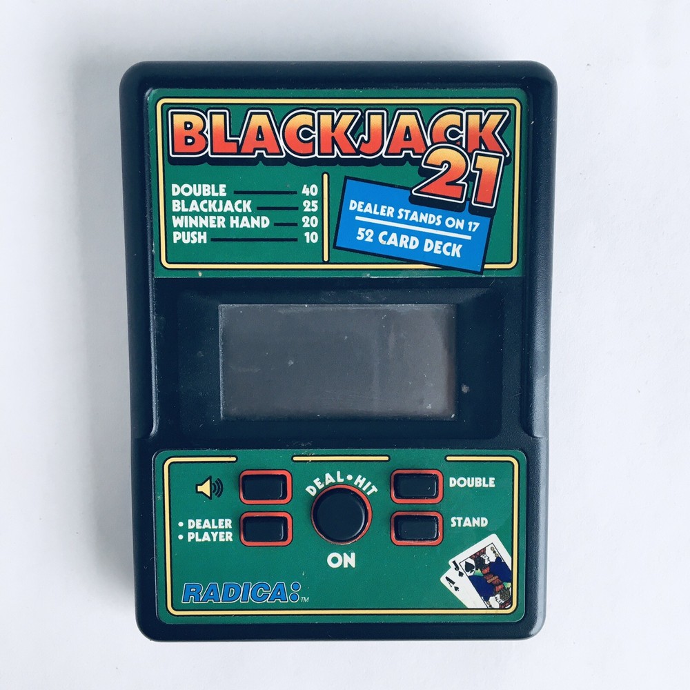 Radica Blackjack 21 Electronic Handheld Game Model 550 Tested & Working