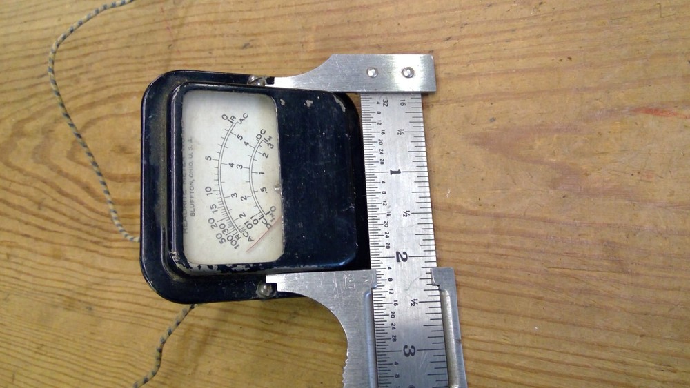 Untested Vintage Readrite Meter Works Panel AC DC Gauge