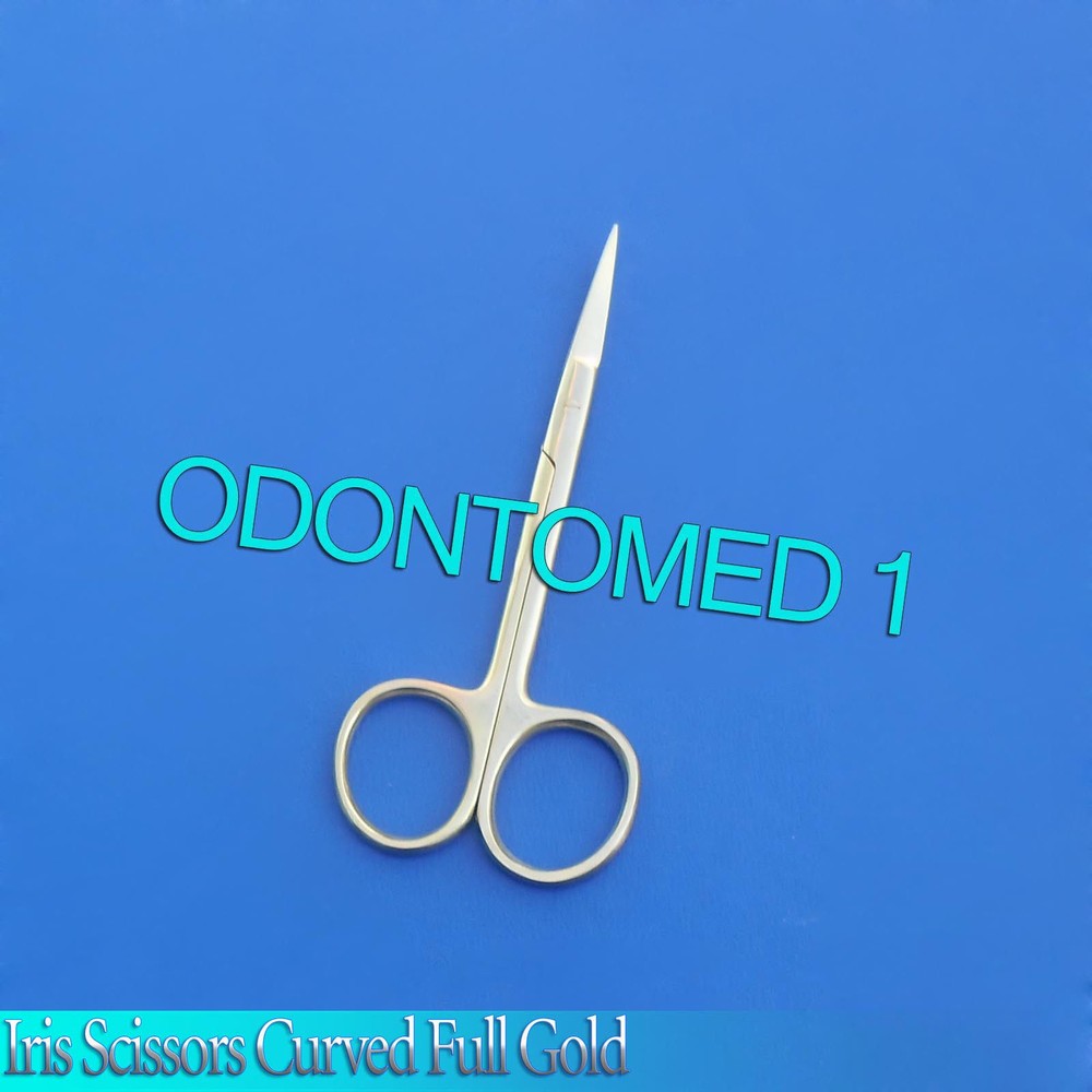 Iris Scissors 3.5" Curved Full Gold Surgical Instruments