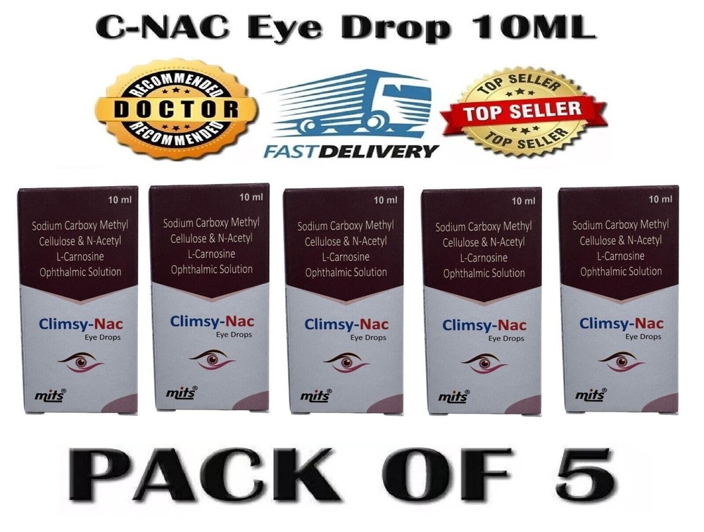 (Pack of 5) Climsy NAC Eye Drops 10ml Each