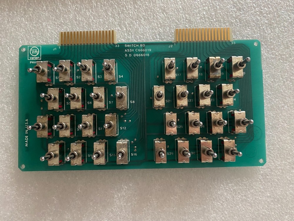 Varian C666010 Switch Board for Varian 3180 Sputtering