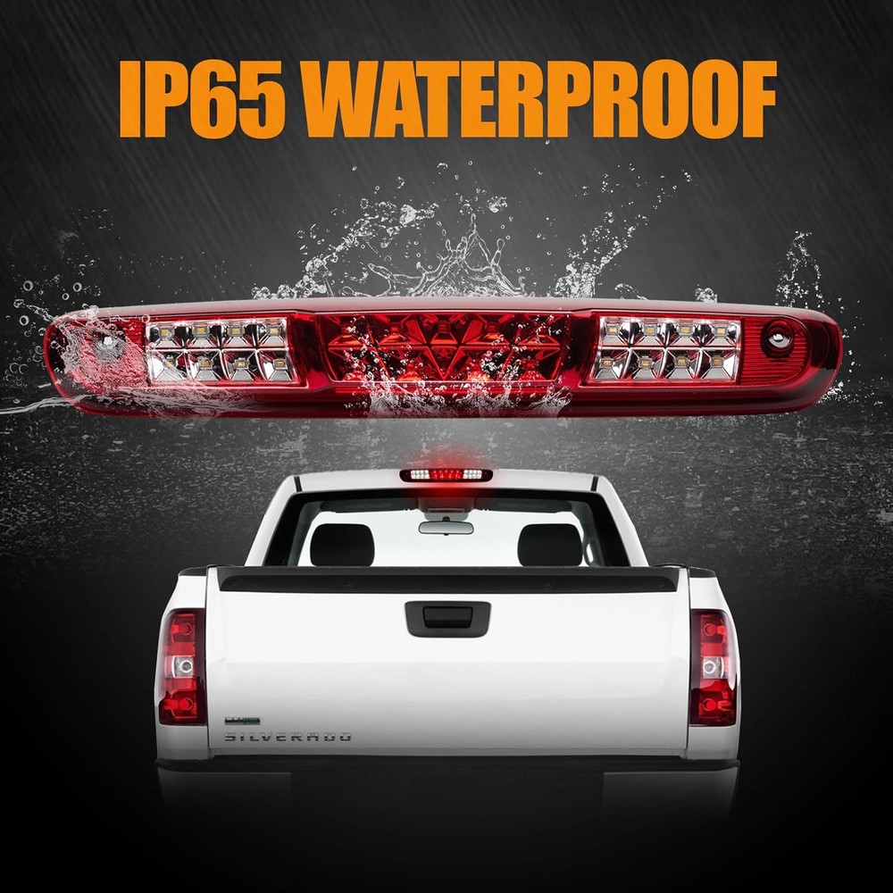 Third 3Rd Brake Light, LED High Mount Stop Light for 2007-2013 Chevy Silverado/G