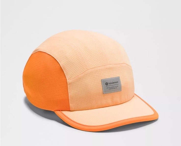 lululemon Peach Orange Multi Panel Hat