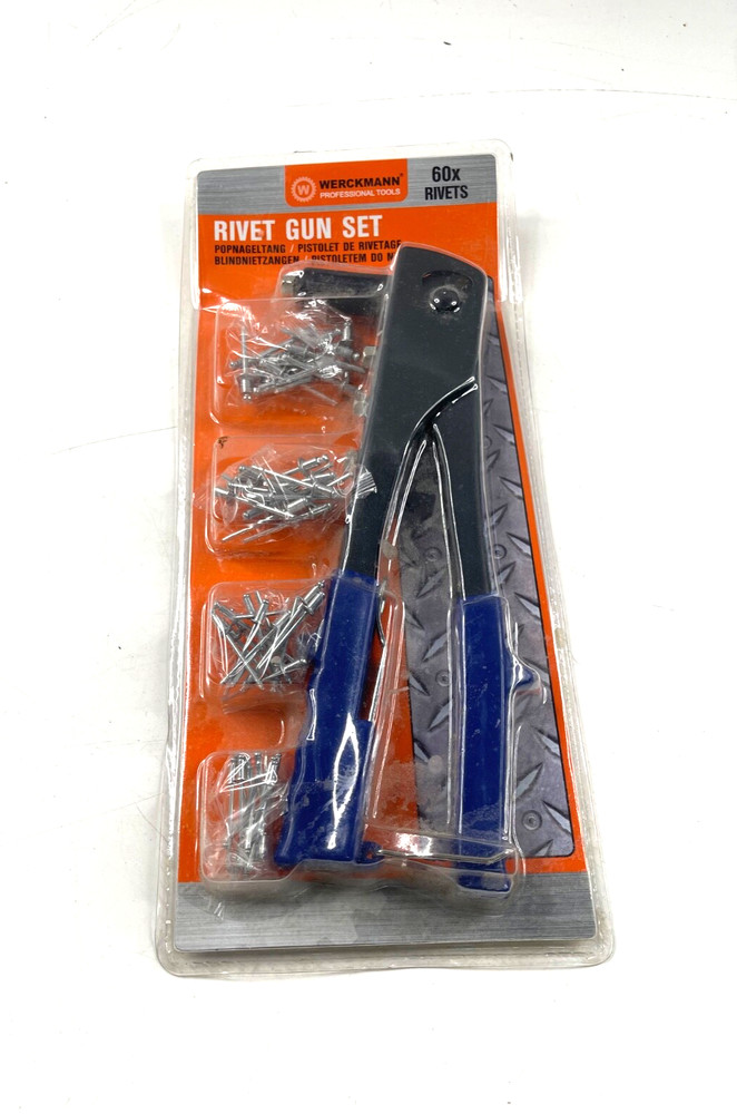 Werckmann Blind Riveter Set with 60 Rivets New