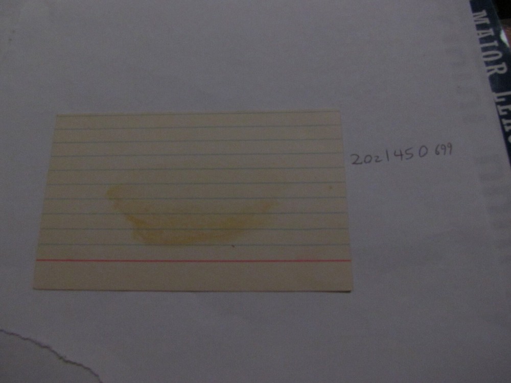 Mickey Scott Signed Index Card JSA AUCTION CERTIFIED
