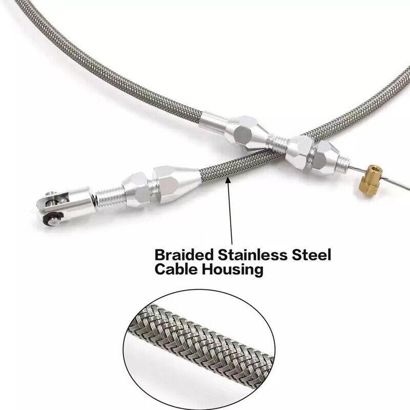 36" Length Adjustable Throttle Cable Accelerator Cable Car Universal Replacement