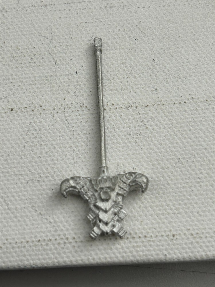 Warhammer 40k Classic METAL Marneus Calgar Backpack Eagle Head Banner Pack OOP