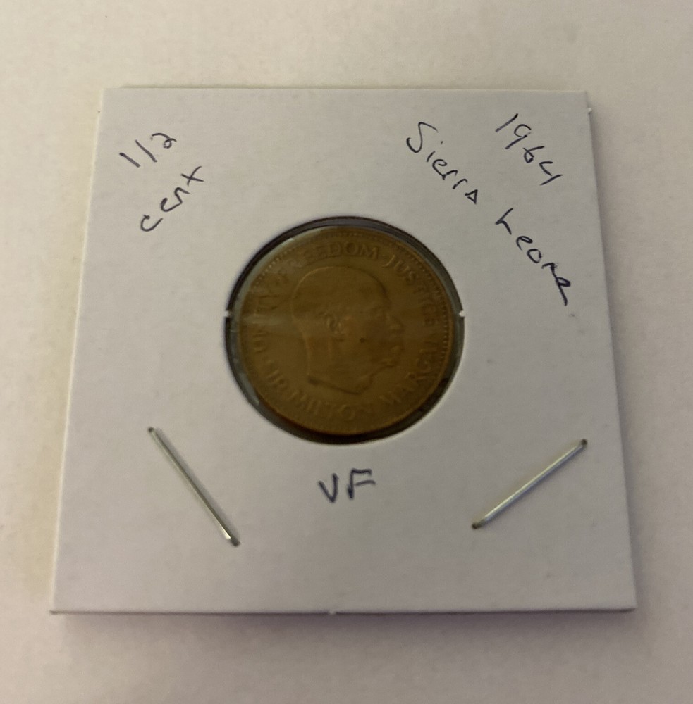 1964 Sierra Leone 1/2 Cent Coin B16