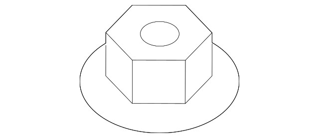 Genuine Mitsubishi Trans Mount Nut MF920630
