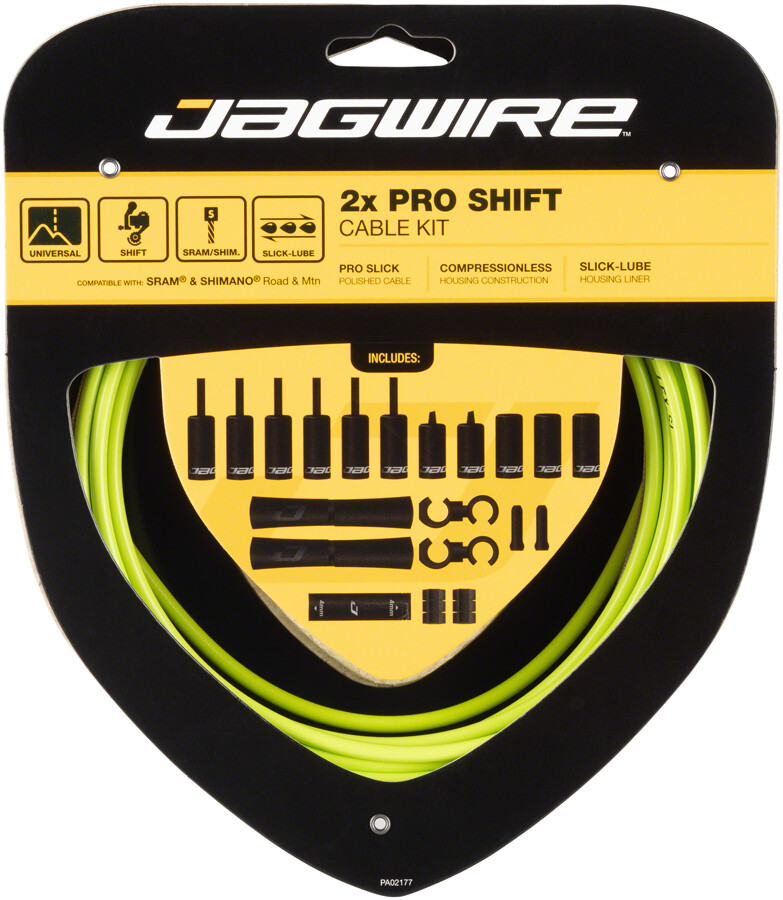 Jagwire Pro Shift Kit Black, Gray, Green, White, Blue, Yellow, Celeste, Red