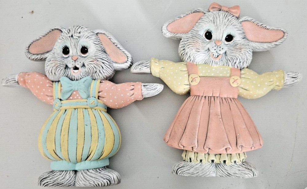 Adorable Ceramic Easter Bunnies/ Easter/Home Decor/ Easter DIY Craft Idea