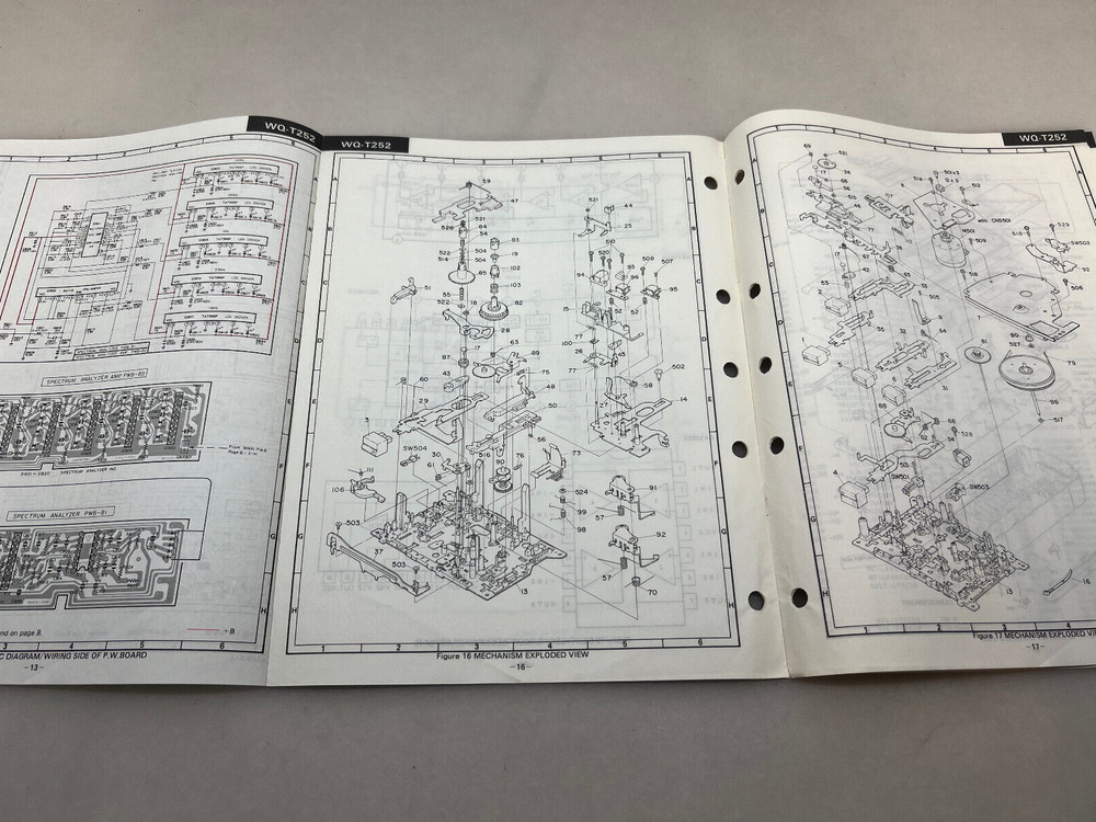 Sharp WQ-T252 Original Service Manual from Sharp Free Shipping