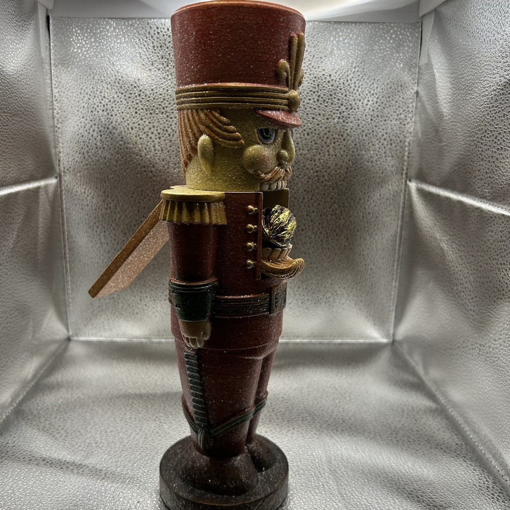 Vtg Nutcracker Resin 12” Tall Figurine￼