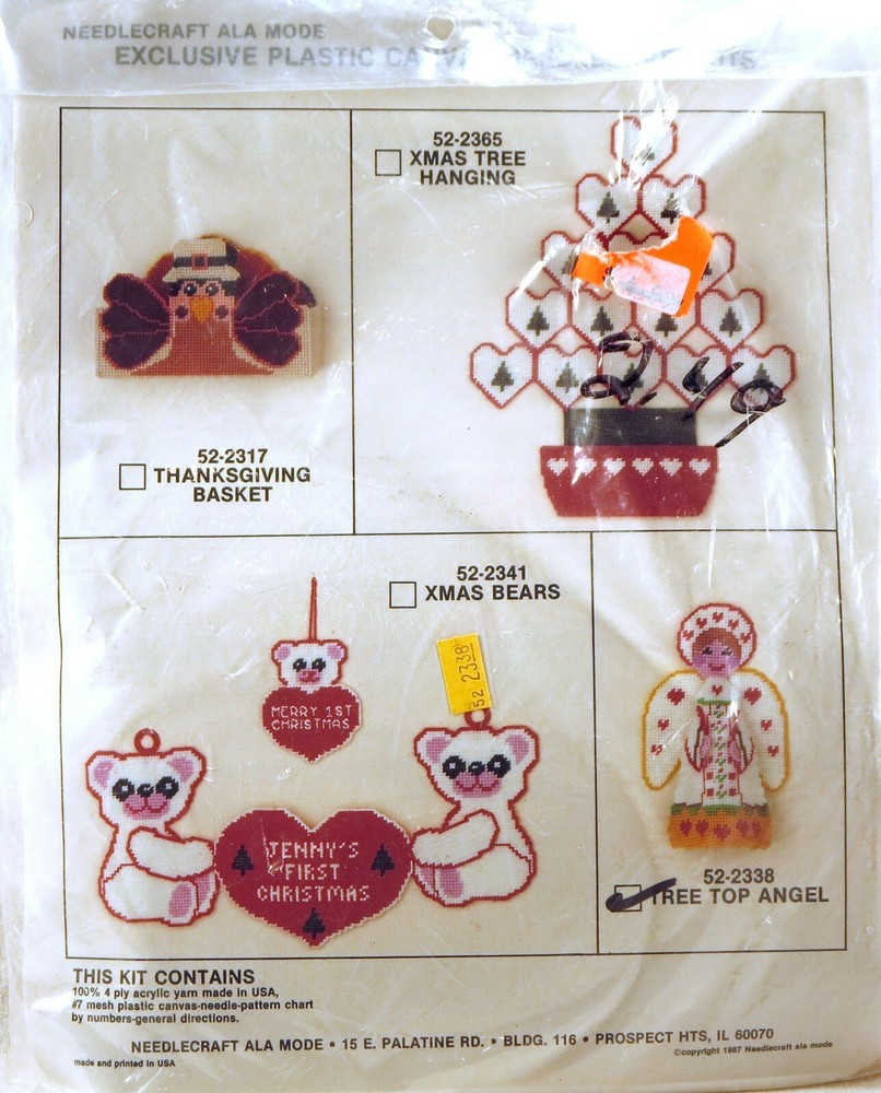 SEALED NEEDLECRAFT ALA MODE 1987 Tree Top Angel 52-2338