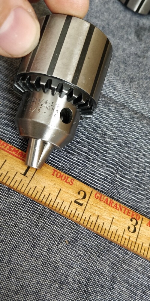 NOS JACOBS Threaded Drill Chuck 31B cap: 1/16-3/8 Mount: 3/8-24