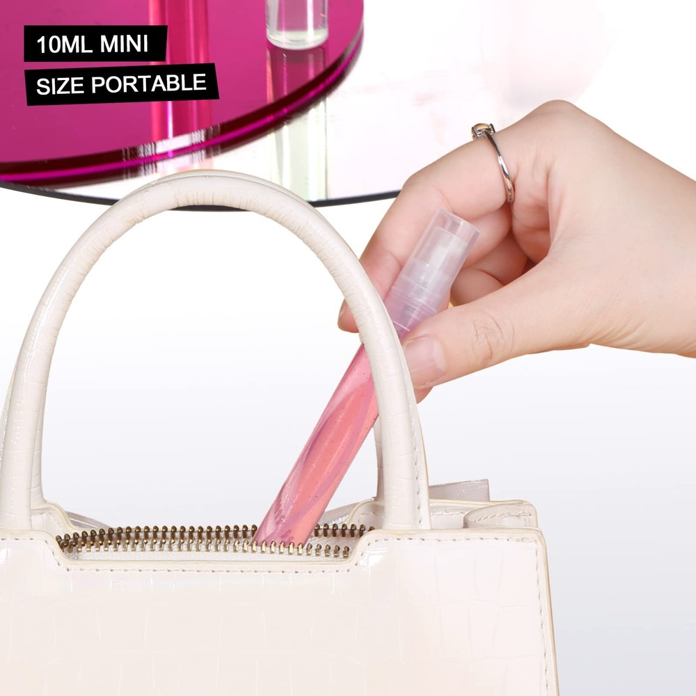 20 Pack 10ml Mini Spray Bottles Empty Tube Refillable Perfume Containers
