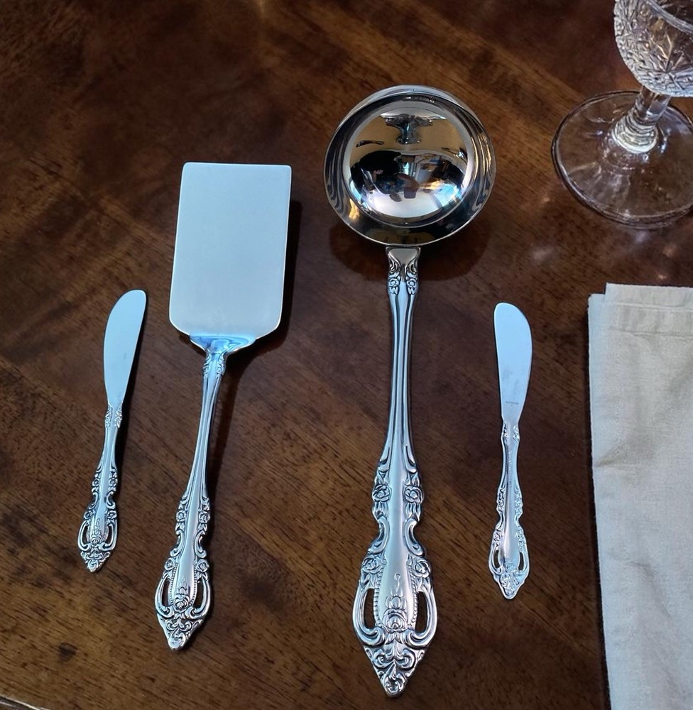 Oneida Community Brahms Stainless Large Solid Soup Ladle Lasagna Butter Spreader