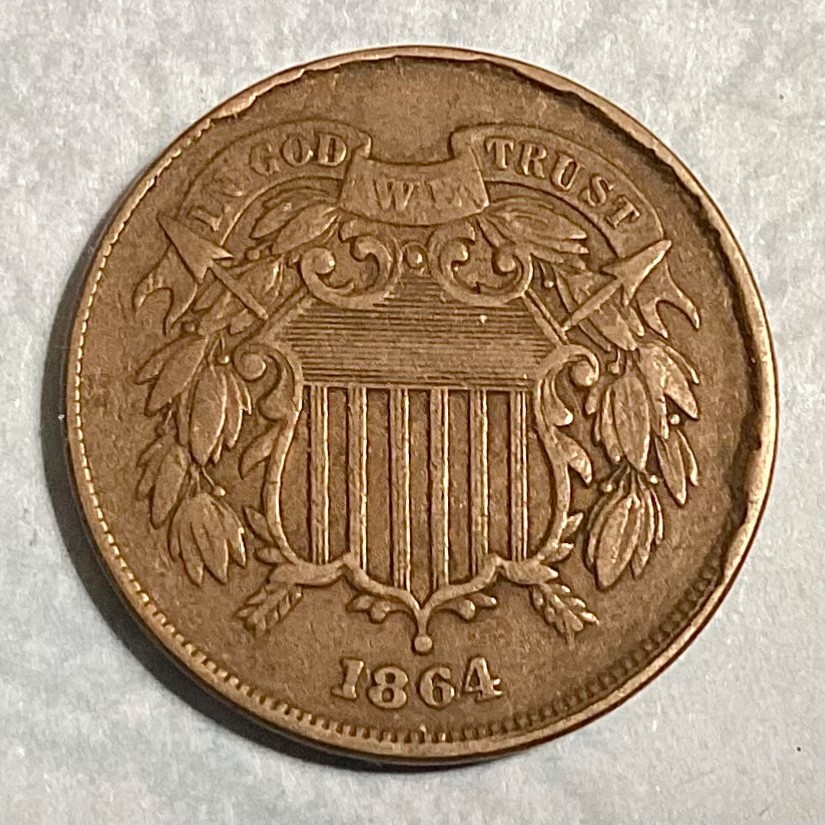 ~ 1864 US 2 TWO CENTS - CIVIL WAR ERA