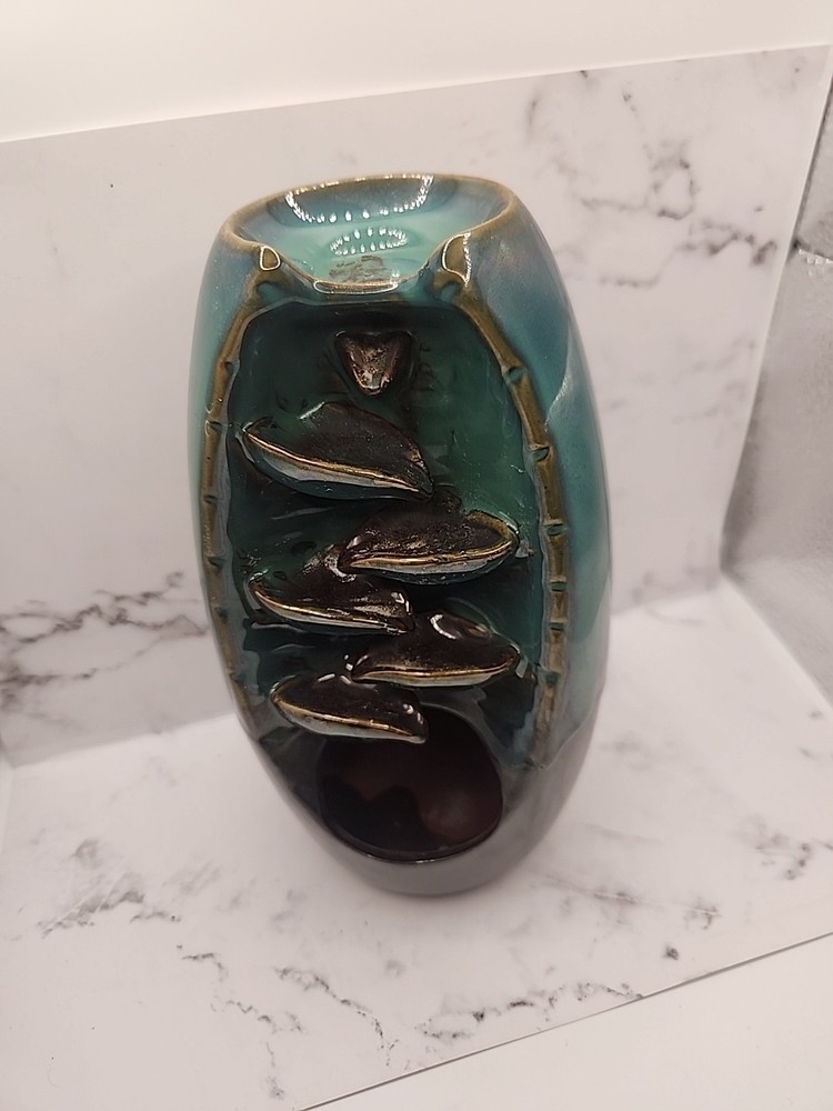 Cascade Incense Burner Waterfall Ceramic Yoga