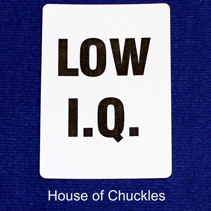 Low I.Q., Bicycle Printed Gaff Card, Blue