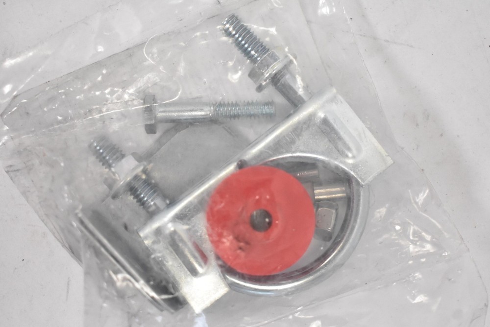 1.75" Loop Clamp And Insulator Package Galvanized Steel Rubber Silver 7097700