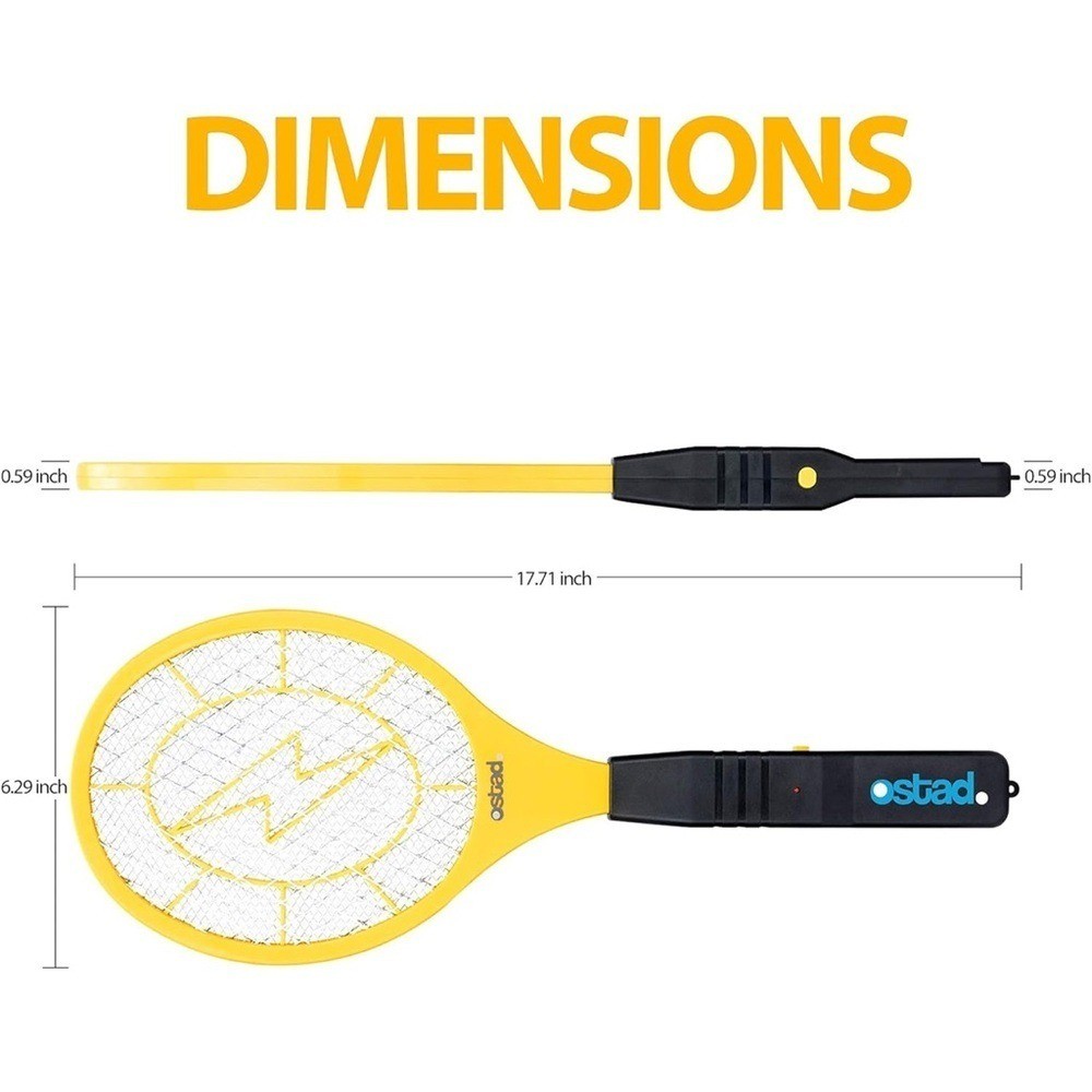 Ostad Electric Fly Swatter Racket - Yellow