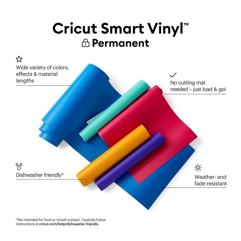Permanent Vinyl Smart Adhesive Craft Projects Explore Maker Venture 12ft Roll US