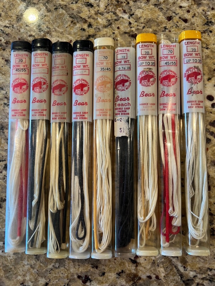 Vintage Bear Archery 70 AMO Recurve Bowstrings Bow String  NOS