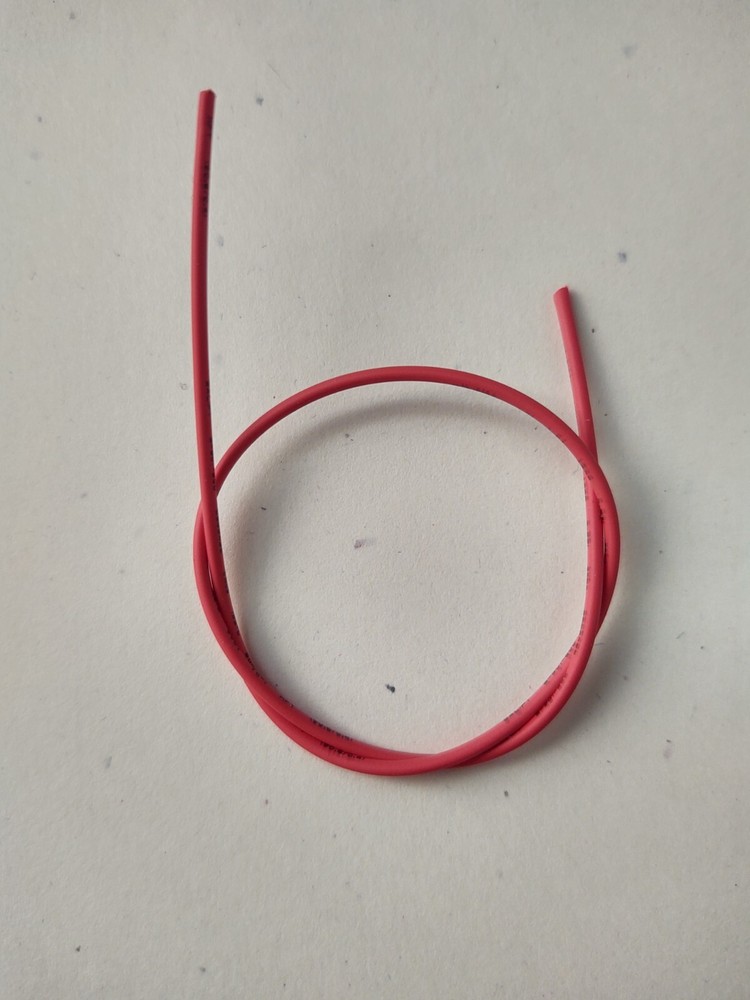 6 Feet Yellow Spark Plug Wire 1/24 1/25 Scale Models With Red Boot Material