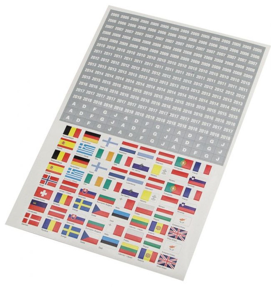 SAFE Flag Set / Labels Euro Europe 1860