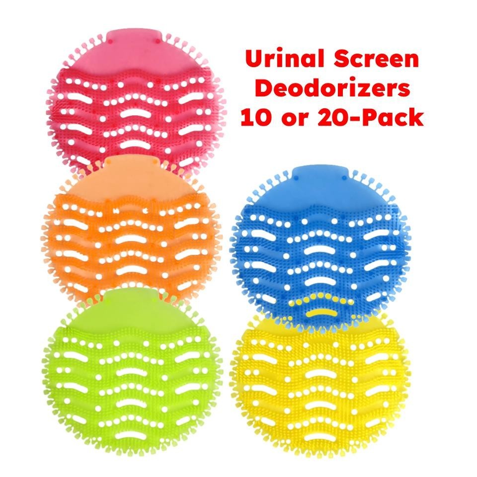 Urinal Screen Deodorizer Anti-Splash Mat Variety Pack 30 Day Scent