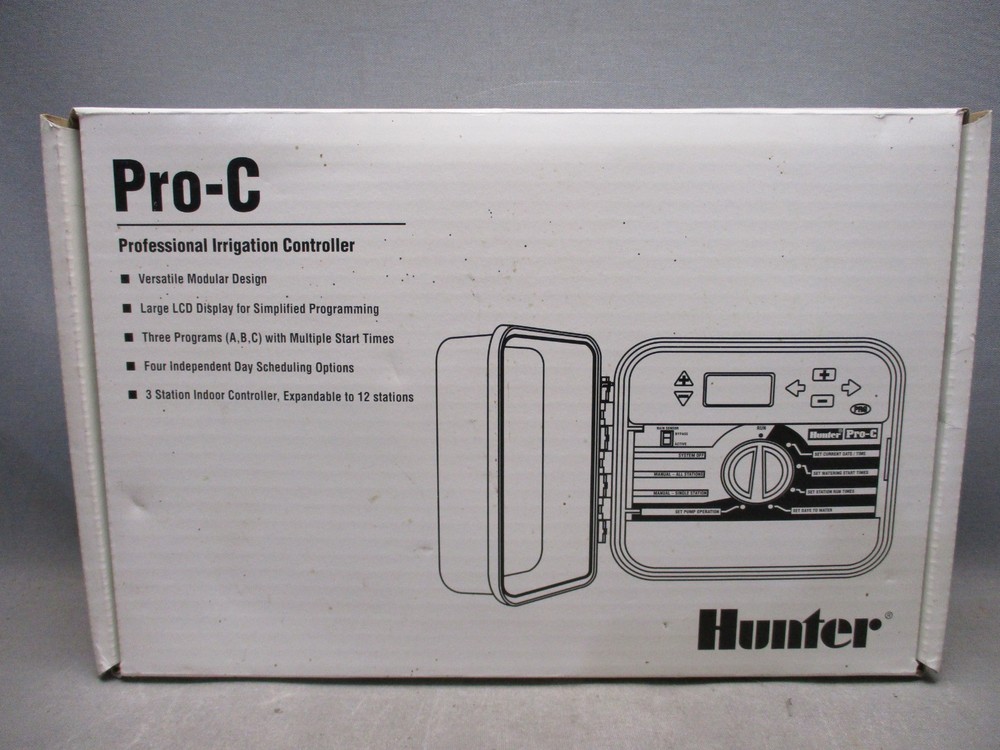 Hunter Pro-C Irrigation Sprinkler Controller Empty Box  Transformer Smartport