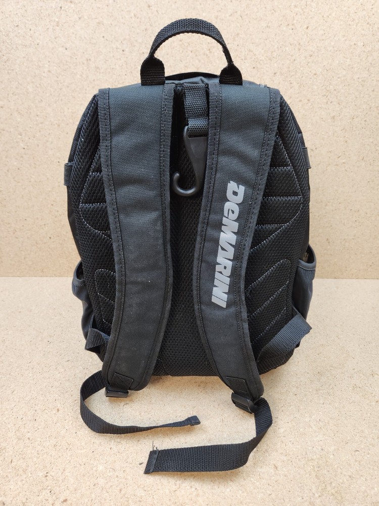 DeMarini Baseball Softball Two (2) Double Bat Bag Backpack Black Gray