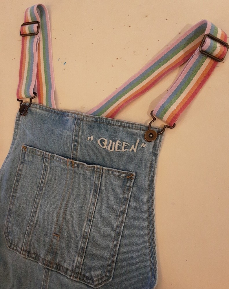 Target PRIDE RAINBOW Shortalls, Light Wash Overalls - Medium