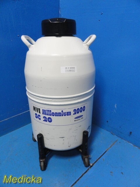 Millennium 2000 SC 20 Liquid Nitrogen Container W/ Canister and Trolley ~ 36985