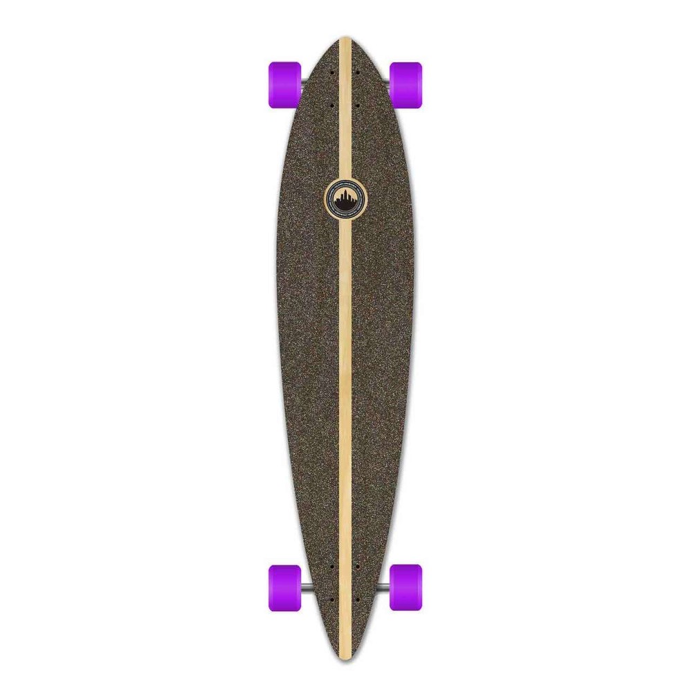 Yocaher Pintail Longboard Complete - Geometric Purple