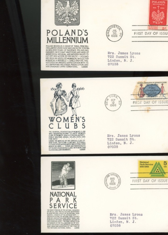 CS Anderson Cachets fdc 72 set d (ip