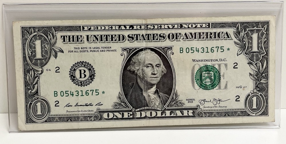 $1 2013 B Duplicate FW Star Note B05431675