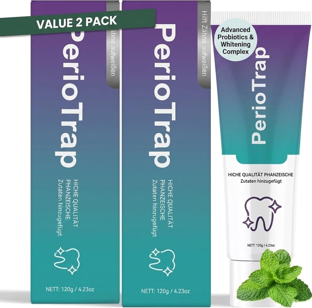 2 PCS PerioTrap Mint Flavor Gum Toothpaste Cleaning Toothpaste Sensitive Teeth