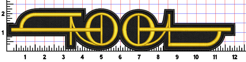 TOOL BACK Patch Embroidered Custom High-quality SEW on Patch