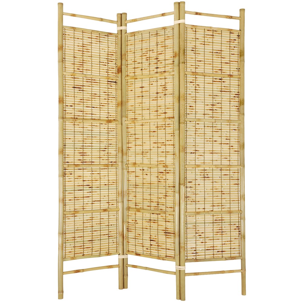 6 ft. Tall Burnt Bamboo Shoji Screen