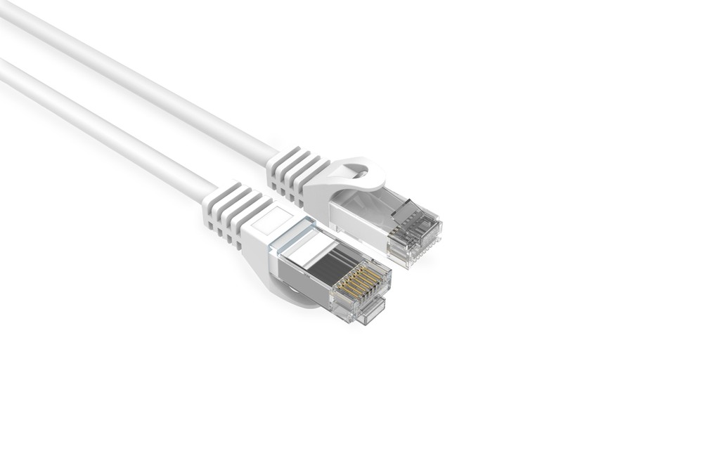 CAT6 Slim Ethernet Patch Cable White 15FT 25 PACK