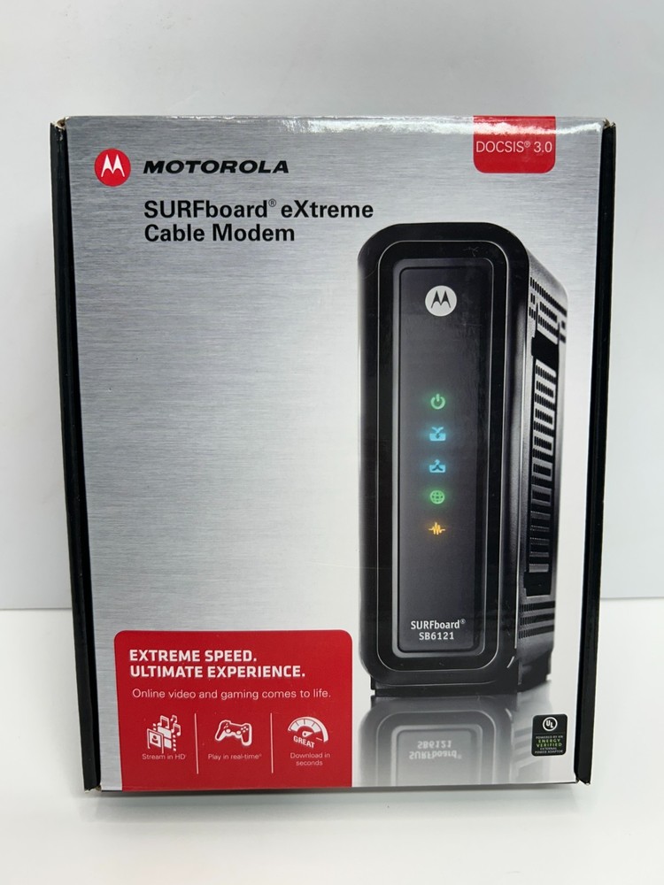 Motorola SURFboard SB6121 Cable Modem - Open Box, Tested and working. Excellent