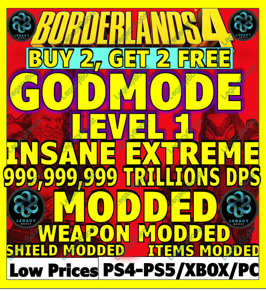🔥BORDERLANDS 4✨WEAPONS & GEAR, ITEMS MODDED ✴️ GODMODE ✅PC-PS-XBOX✨MAX