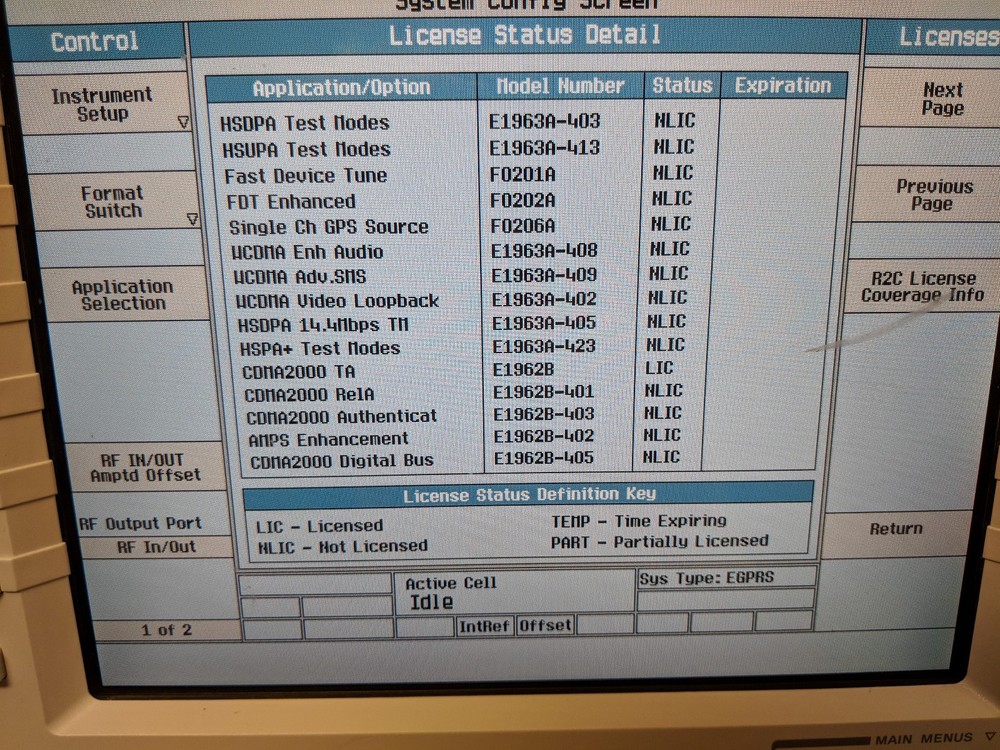 Agilent 8960 Series 10 E5515C Test Set Fast Switch Test App E1987A E1963A E1962B